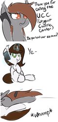 Size: 972x2048 | Tagged: safe, artist:nevaylin, oc, oc only, oc:brittneigh ackermane, oc:nevaylin, pegasus, pony, unicorn, acronym, cellphone, comic, cuddling, cute, dialogue, ear fluff, ear tufts, featured image, frown, glomp, glowing, glowing horn, hnnng, hoof fluff, horn, hug, hug request, leg fluff, levitation, lidded eyes, magic, magic aura, ocbetes, onomatopoeia, open mouth, pegasus oc, phone, phone call, serious, simple background, sitting, smiling, spread wings, sweet dreams fuel, tackle, tackle hug, talking, telekinesis, ucc, unicorn oc, urgent cuddle center, weapons-grade cute, white background, wings, ye