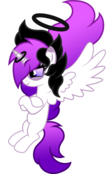 Size: 1280x2011 | Tagged: safe, artist:buckeyescozycafe, oc, oc only, oc:almessea wishcrusher, alicorn, pony, alicorn oc, female, halo, mare, simple background, solo, transparent background, vector