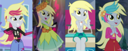 Size: 2780x1120 | Tagged: safe, screencap, derpy hooves, equestria girls, g4, i'm on a yacht, let it rain, life is a runway, my little pony equestria girls: better together, my little pony equestria girls: legend of everfree, beautiful, clothes, cute, derpabetes, female, legend you were meant to be