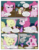 Size: 612x792 | Tagged: safe, artist:newbiespud, edit, edited screencap, screencap, applejack, fluttershy, pinkie pie, rainbow dash, rarity, tom, twilight sparkle, earth pony, pegasus, pony, unicorn, comic:friendship is dragons, g4, the return of harmony, angry, comic, confused, dialogue, discorded, eyes closed, female, flutterbitch, frown, greedity, hat, liarjack, looking up, mane six, mare, meanie pie, open mouth, raised hoof, screencap comic, smiling, smug, unicorn twilight, worried