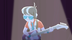 Size: 1920x1080 | Tagged: safe, screencap, ringo, cheer you on, equestria girls, g4, my little pony equestria girls: better together, electric guitar, guitar, male, musical instrument, solo, sunglasses