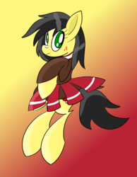 Size: 1400x1800 | Tagged: safe, artist:notadeliciouspotato, oc, oc only, oc:uppercute, earth pony, pony, abstract background, cheerleader outfit, clothes, female, freckles, mare, smiling, solo