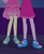 Size: 607x738 | Tagged: safe, screencap, fluttershy, pinkie pie, equestria girls, equestria girls specials, g4, my little pony equestria girls: better together, my little pony equestria girls: spring breakdown, clothes, cropped, dress, duo, feet, legs, pictures of legs, sandals, skirt