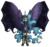 Size: 800x756 | Tagged: safe, artist:systemf4ilure, nightmare moon, alicorn, pony, g4, ethereal mane, ethereal tail, female, glowing eyes, hybrid wings, large wings, looking at you, mare, redesign, signature, simple background, solo, transparent background, wings