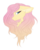 Size: 2696x3360 | Tagged: safe, artist:tizhonolulu, fluttershy, pegasus, pony, g4, alternate design, bust, cheek fluff, chest fluff, female, floppy ears, fluffy, high res, mare, outline, profile, simple background, solo, transparent background, white outline