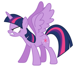 Size: 8250x7360 | Tagged: safe, artist:estories, twilight sparkle, alicorn, pony, g4, absurd resolution, angry, female, ragelight sparkle, simple background, solo, transparent background, twilight sparkle (alicorn), vector