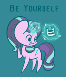 Size: 1280x1498 | Tagged: safe, artist:typhwosion, starlight glimmer, pony, unicorn, g4, be yourself, equal cutie mark, female, glowing horn, horn, positive ponies, solo