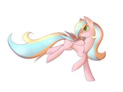 Size: 1024x768 | Tagged: safe, artist:thelivingnote, oc, oc only, oc:orange light, pegasus, pony, female, green eyes, mare, simple background, solo, transparent background