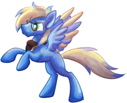 Size: 2770x2257 | Tagged: safe, artist:tiothebeetle, oc, oc only, oc:mobius, pegasus, pony, colored wings, glasses, high res, male, multicolored wings, solo, spread wings, stallion, wings