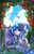 Size: 1200x1900 | Tagged: safe, artist:oofycolorful, twilight sparkle, oc, alicorn, pony, g4, alicorn oc, female, flower, looking at you, looking back, looking back at you, magic, mare, painting, rose, sitting, sky, solo, twilight sparkle (alicorn)