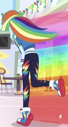 Size: 370x690 | Tagged: safe, screencap, rainbow dash, equestria girls, equestria girls specials, g4, my little pony equestria girls: better together, my little pony equestria girls: holidays unwrapped, cropped, female, rainbow trail, solo focus