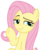 Size: 2522x3144 | Tagged: safe, artist:sketchmcreations, fluttershy, pegasus, pony, g4, she talks to angel, female, high res, lidded eyes, mare, raised hoof, simple background, smiling, smug, smugshy, solo, transparent background, vector