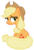 Size: 4945x7328 | Tagged: safe, artist:estories, applejack, earth pony, pony, g4, absurd resolution, female, simple background, sitting, solo, transparent background, vector