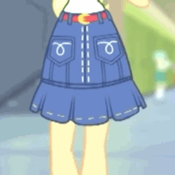 Size: 320x320 | Tagged: safe, screencap, applejack, tennis match, equestria girls, equestria girls specials, g4, my little pony equestria girls: better together, my little pony equestria girls: holidays unwrapped, o come all ye squashful, animated, belt, clothes, cropped, denim skirt, female, gif, hips, it's coming right at us, pareidolia, shirt, skirt, skirt shot, solo, swaying hips, t-shirt