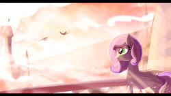 Size: 1920x1080 | Tagged: safe, artist:lunarcakez, oc, oc only, oc:cloudy dreamscape, pegasus, pony, female, mare, scenery, solo