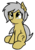 Size: 524x740 | Tagged: safe, artist:neuro, oc, oc only, oc:filly anon, earth pony, pony, chest fluff, ear fluff, eye shimmer, female, filly, gold, mlem, palette swap, question mark, recolor, silly, silver, simple background, sitting, solo, tongue out, transparent background