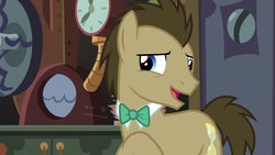Size: 1920x1080 | Tagged: safe, screencap, doctor whooves, time turner, earth pony, pony, a horse shoe-in, g4, male, solo