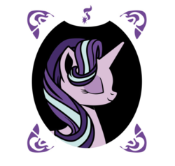 Size: 1090x1036 | Tagged: safe, artist:samoht-lion, starlight glimmer, pony, g4, bust, eyes closed, female, portrait, solo