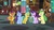 Size: 1920x1080 | Tagged: safe, screencap, citrine spark, huckleberry, november rain, smolder, starlight glimmer, dragon, pegasus, pony, unicorn, a horse shoe-in, g4, female, friendship student, magic, male, mare, stallion