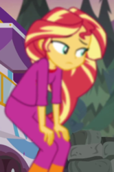 Size: 443x667 | Tagged: safe, screencap, sunset shimmer, equestria girls, g4, my little pony equestria girls: better together, wake up!, wake up!: applejack, clothes, cropped, female, low res image, pajamas, solo