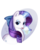 Size: 1747x2199 | Tagged: safe, artist:dashaalison, rarity, pony, unicorn, g4, abstract background, bow, cute, female, food, hair bow, ice cream, licking, lidded eyes, magic, mare, raribetes, solo, telekinesis, tongue out