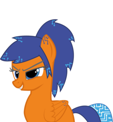 Size: 3229x3480 | Tagged: safe, artist:gamingcomputerpony, oc, oc only, oc:gamingcomputerpony, pegasus, pony, cyber eyes, female, high res, smiling