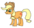 Size: 485x397 | Tagged: safe, artist:nukley, applejack, earth pony, pony, g4