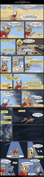 Size: 800x3194 | Tagged: safe, artist:thedigodragon, artist:winged cat, oc, oc only, oc:doc wagon, oc:gin gear, pony, comic:friendship is dragons, alcohol, backpack, bar, beer, chest fluff, clothes, cloud, collaboration, comic, cup, desert, dialogue, drunk, exclamation point, eye, eyes, glasses, looking up, male, map, onomatopoeia, raised hoof, sleeping, stallion, underhoof