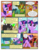 Size: 612x792 | Tagged: safe, artist:newbiespud, edit, edited screencap, screencap, arista, cornicle, spike, starlight glimmer, thorax, trixie, twilight sparkle, bear, changedling, changeling, dragon, flamingo, pony, unicorn, comic:friendship is dragons, g4, to change a changeling, book, bookshelf, comic, cute, cuteling, dialogue, disguise, disguised changeling, eyes closed, female, glowing horn, grin, happy, hooves together, horn, king thorax, male, mare, mouth hold, screencap comic, slit pupils, smiling, starry eyes, thinking, transformation, unamused, unicorn twilight, wingding eyes