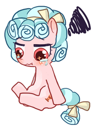 Size: 340x466 | Tagged: safe, artist:cpid, cozy glow, pegasus, pony, g4, cozybetes, cropped, crying, cute, female, sad, sadorable, solo