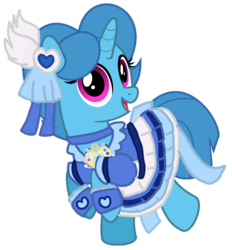 Size: 878x948 | Tagged: safe, artist:jhayarr23, artist:徐詩珮, edit, vector edit, spring rain, pony, unicorn, series:ponies in precure universes, g4, clothes, cute, female, mare, precure, simple background, springbetes, suite precure, transparent background
