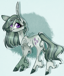 Size: 999x1173 | Tagged: safe, artist:manella-art, marble pie, earth pony, pony, g4, alternate design, colored hooves, female, long ears, looking at you, mare, solo, unshorn fetlocks