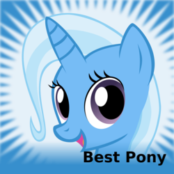 Size: 1024x1024 | Tagged: safe, trixie, pony, unicorn, derpibooru, g4, .svg available, best pony, female, mare, meta, official spoiler image, solo, spoilered image joke, svg, vector