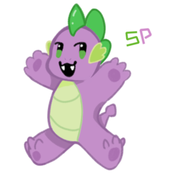 Size: 1080x1080 | Tagged: safe, artist:bbluna, spike, g4, cute