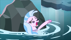 Size: 1280x720 | Tagged: safe, screencap, silverstream, seapony (g4), g4, what lies beneath, faic, female, great moments in animation, seapony silverstream