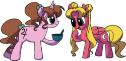 Size: 1512x740 | Tagged: safe, artist:vgc2001, celena, juno, pony, g4, spoiler:comic, 1000 hours in ms paint, jupiter, moon, ponified, sailor jupiter, sailor moon, sailor moon (series)
