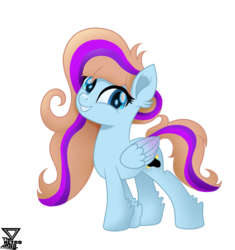 Size: 3200x3400 | Tagged: safe, artist:theretroart88, oc, oc only, oc:bittersweet, pegasus, pony, cutie mark, female, high res, mare, movie accurate, simple background, smiling, solo, transparent background, vector