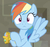 Size: 828x773 | Tagged: safe, screencap, rainbow dash, pegasus, pony, daring doubt, g4, cropped, cute, dashabetes, female, looking at you, mare, solo, truth talisman