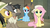 Size: 1600x900 | Tagged: safe, screencap, daring do, doctor caballeron, fluttershy, rainbow dash, earth pony, pegasus, pony, daring doubt, g4, ascot, ascot tie, clothes, cute, dashabetes, female, hat, male, mare, pith helmet, saddle bag, shirt, shyabetes, sitting, stallion, sun hat, torch