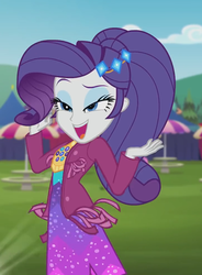 Size: 724x985 | Tagged: safe, screencap, rarity, equestria girls, g4, inclement leather, my little pony equestria girls: choose your own ending, beautiful, clothes, cropped, cute, female, jacket, lidded eyes, open mouth, outdoors, pose, raised eyebrow, raribetes, smiling, solo focus, suede jacket