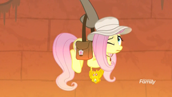 Size: 1920x1080 | Tagged: safe, screencap, doctor caballeron, fluttershy, earth pony, pegasus, pony, daring doubt, g4, discovery family logo, female, hat, hoof hold, male, mare, near death, saddle bag, saved, stallion, truth talisman