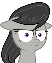 Size: 2868x3456 | Tagged: safe, artist:yaco, edit, editor:iraven4522, octavia melody, earth pony, pony, g4, marks for effort, :i, female, floppy ears, high res, i mean i see, octavia is not amused, simple background, solo, transparent background, unamused