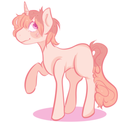 Size: 2500x2500 | Tagged: safe, artist:poofindi, oc, oc only, pony, unicorn, high res, smiling, solo