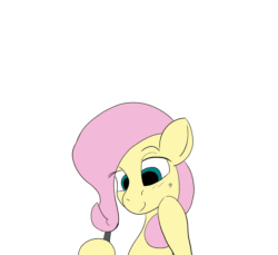 Size: 1200x1100 | Tagged: safe, artist:n0nnny, artist:queen-razlad, fluttershy, pinkie pie, cat pony, original species, pony, g4, animated, collaboration, exclamation point, female, frame by frame, gif, paws, species swap