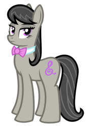 Size: 2272x3176 | Tagged: safe, artist:deroach, octavia melody, earth pony, pony, g4, bowtie, cutie mark, female, high res, mare, show accurate, simple background, solo, transparent background