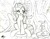 Size: 2315x1823 | Tagged: safe, artist:radiancebreaker, angel bunny, fluttershy, pony, g4, she talks to angel, list, monochrome