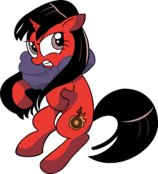 Size: 981x1081 | Tagged: safe, artist:vgc2001, burning heart, pony, g4, spoiler:comic, 1000 hours in ms paint, anime, ponified, sailor mars, sailor moon (series)