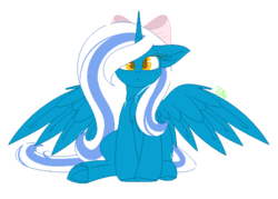 Size: 700x500 | Tagged: safe, artist:redheartponiesfan, oc, oc only, oc:fleurbelle, alicorn, pony, bow, female, hair bow, mare, pixel art, simple background, solo, transparent background