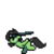 Size: 288x288 | Tagged: safe, artist:bitassembly, oc, oc only, oc:filly anon, pony, animated, dumb running ponies, female, filly, gif, naruto, naruto run, ninja, pixel art, running, simple background, solo, sprite, transparent background