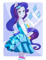 Size: 600x777 | Tagged: safe, artist:lightdarksoysauce, rarity, equestria girls, g4, my little pony equestria girls, anime, clothes, cute, cutie mark, dress, fall formal outfits, female, nail polish, obtrusive watermark, ponied up, raribetes, sample, solo, watermark